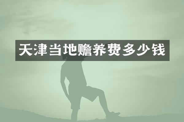 天津当地赡养费多少钱