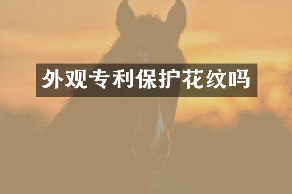 外观专利保护花纹吗