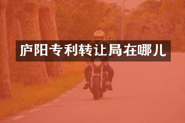 庐阳专利转让局在哪儿