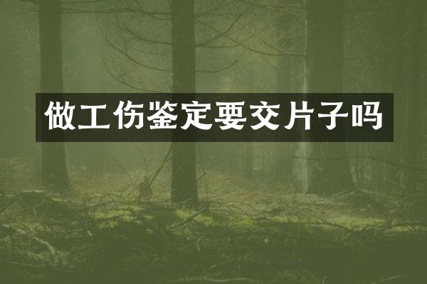 做工伤鉴定要交片子吗