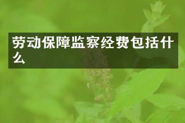 劳动保障监察经费包括什么