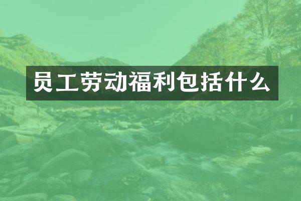 员工劳动福利包括什么