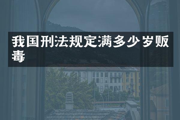 我国刑法规定满