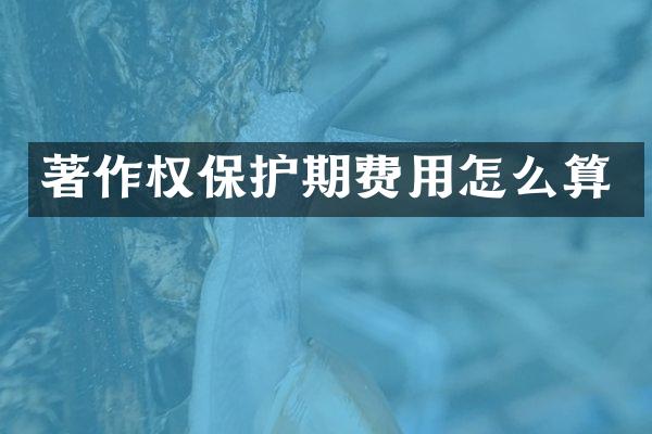著作权保护期费用怎么算