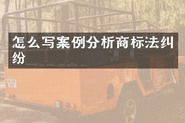 怎么写案例分析商标法纠纷