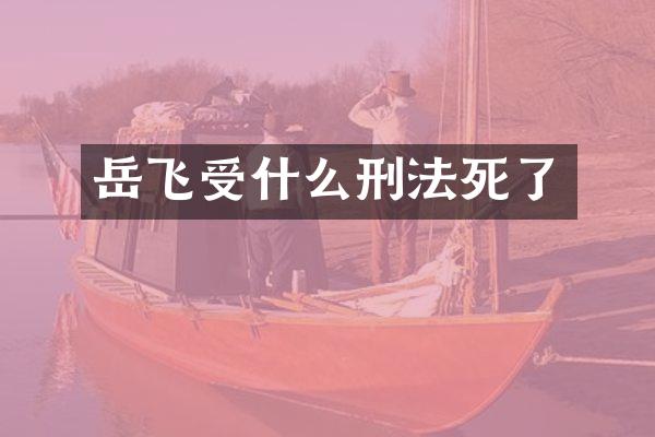岳飞受什么刑法死了