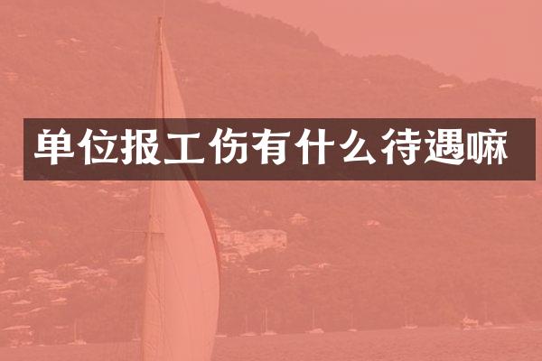 单位报工伤有什么待遇嘛