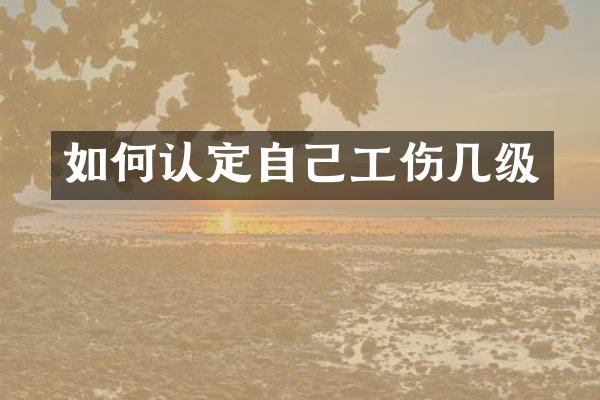 如何认定自己工伤几级