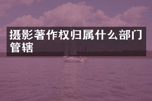 摄影著作权归部门管辖