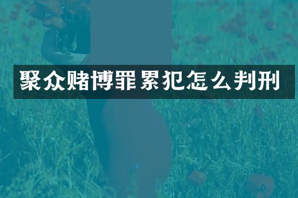 聚众罪怎么判刑