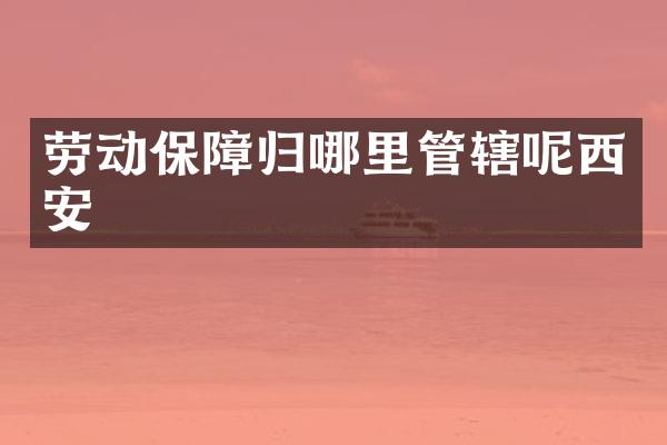 劳动保障归哪里管辖呢西安