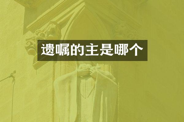 遗嘱的主是哪个
