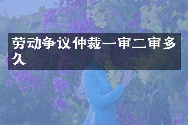 劳动争议仲裁一审二审多久