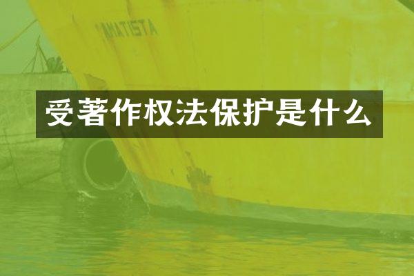受著作权法保护是什么