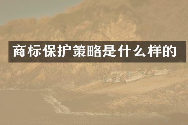 商标保护策略是什么样的