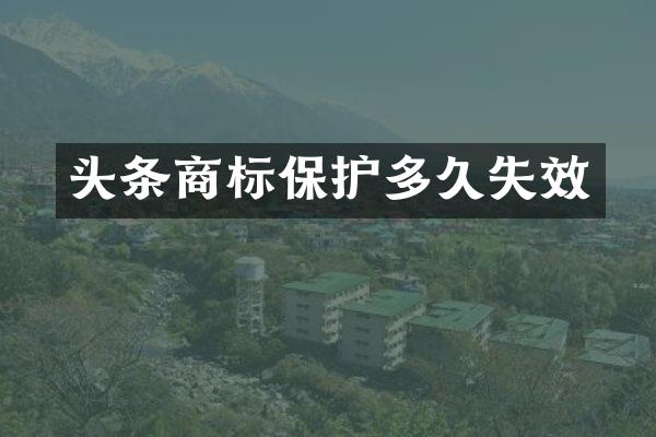 头条商标保护多久失效