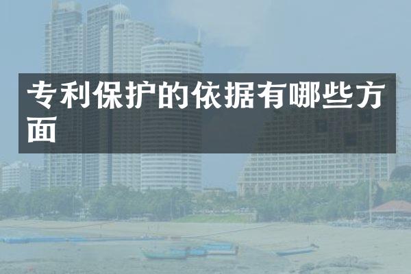 专利保护的依据有哪些方面