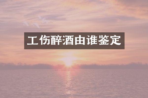 工伤醉酒由谁鉴定