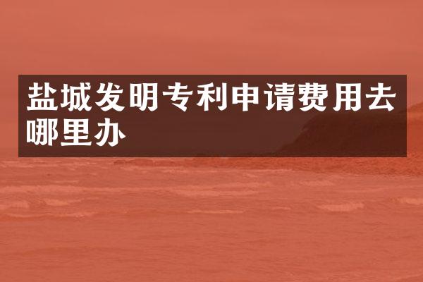 盐城发明专利申请费用去哪里办
