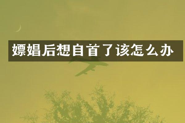 后想自首了该怎么办