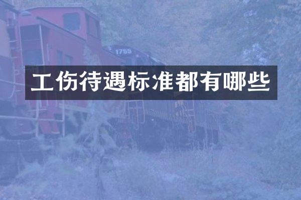 工伤待遇标准都有哪些