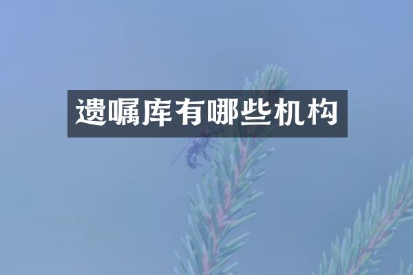 遗嘱库有哪些机构