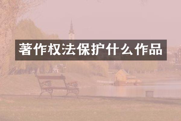 著作权法保护什么作品