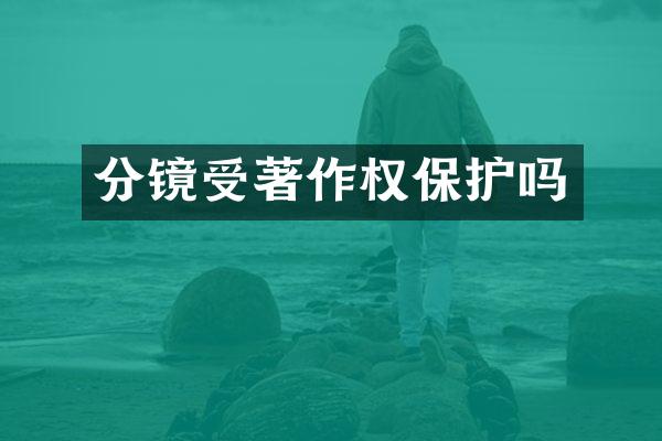分镜受著作权保护吗