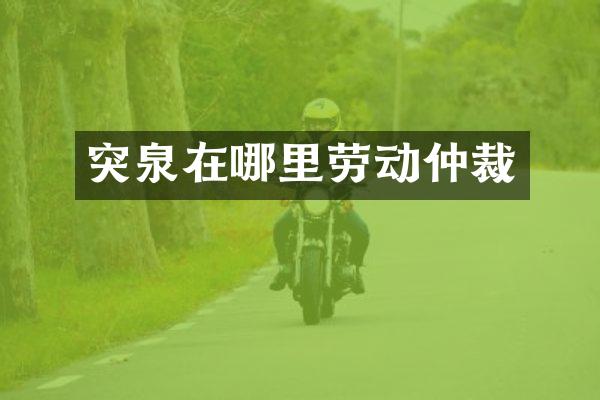突泉在哪里劳动仲裁