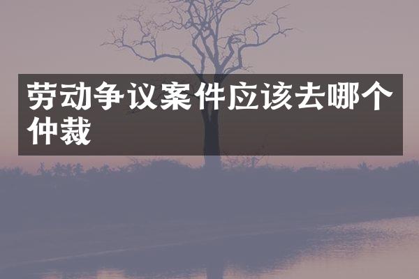 劳动争议案件应该去哪个仲裁