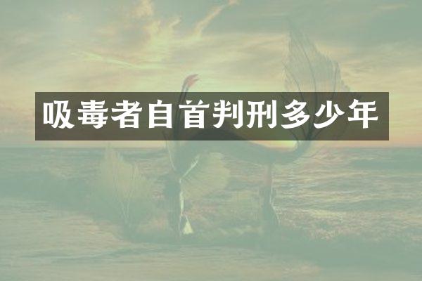 自首判刑多少年