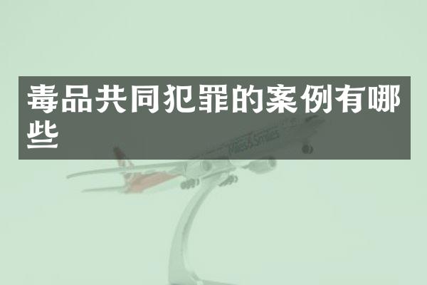 共同犯罪的案例有哪些