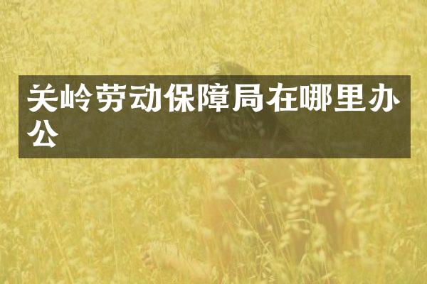关岭劳动保障局在哪里办公