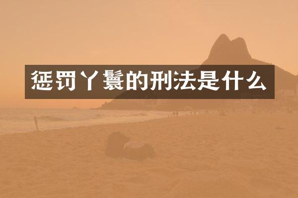 惩罚丫鬟的刑法是什么