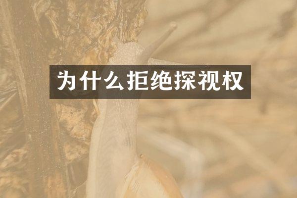 为什么拒绝探视权