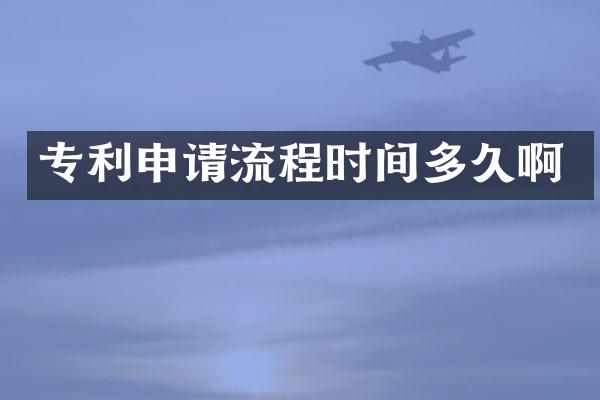 专利申请流程时间多久啊