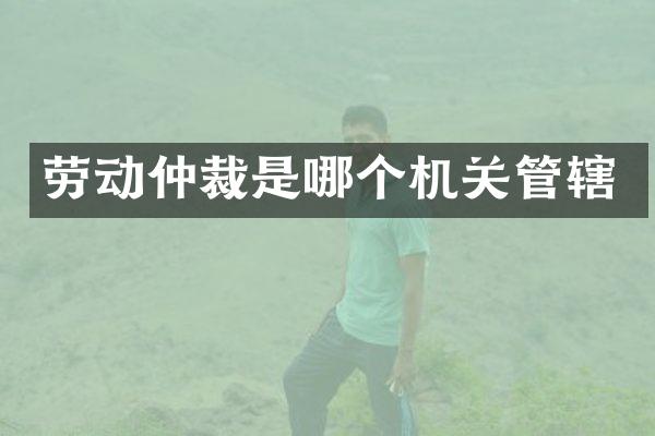 劳动仲裁是哪个机关管辖