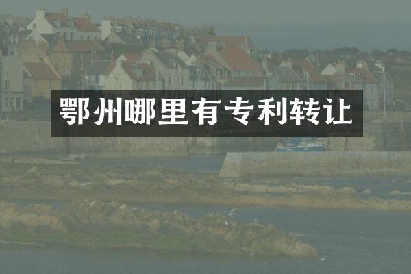 鄂州哪里有专利转让