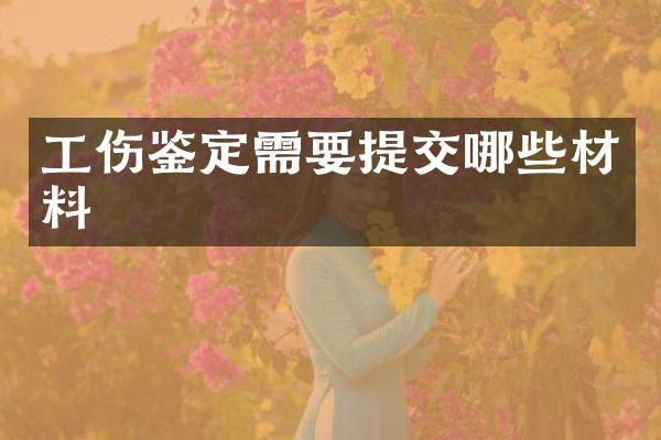 工伤鉴定需要提交哪些材料