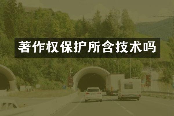 著作权保护所含技术吗