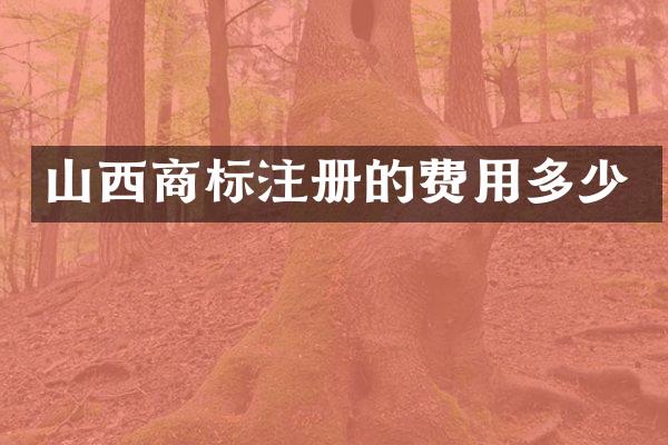 山西商标注册的费用多少