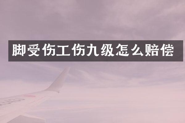 脚受伤工伤九级怎么赔偿
