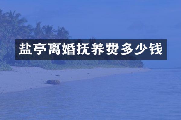 盐亭离婚抚养费多少钱