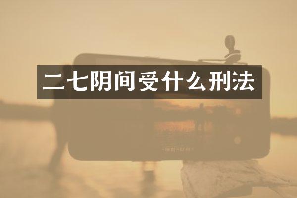 二七阴间受什么刑法
