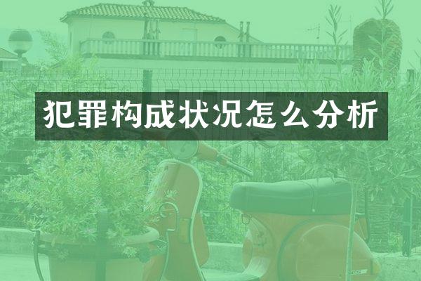 犯罪构成状况怎么分析