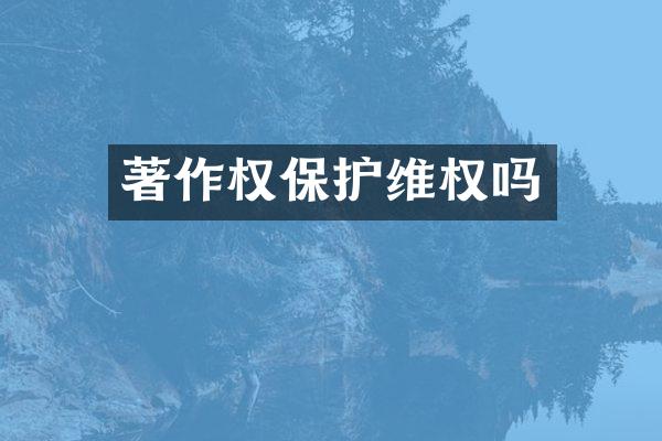 著作权保护吗