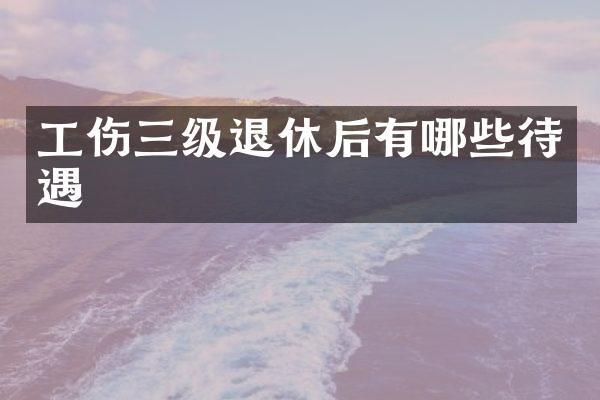 工伤三级退休后有哪些待遇
