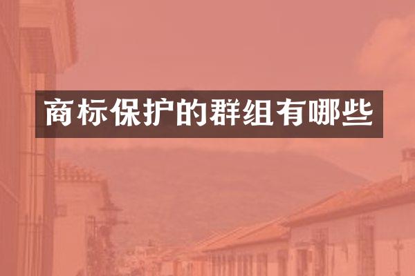 商标保护的群组有哪些