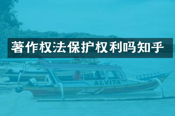 著作权法保护权利吗知乎