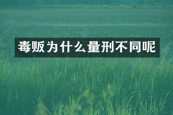 为什么量刑不同呢